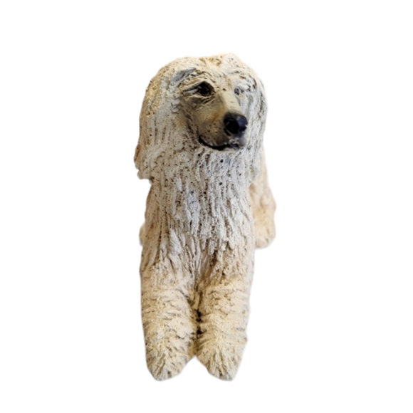 Vintage Ceramic Afghanhound Lying Down Figurine - Picture 8 of 9